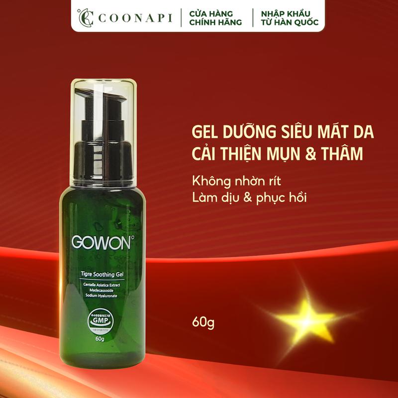  Gel Rau Má Cải Thiện Da Mụn Và Thâm Mụn Gowon Tigre Soothing Gel 60g 