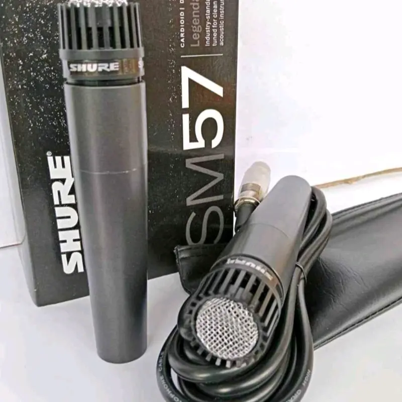 SHURE SM 57 untuk Kendang, Keplak, dan Rebana dengan Kabel 4 Meter Microphone 4