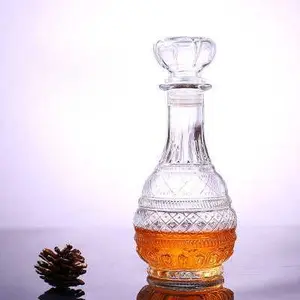ELL-6 Temkin Whisky Decanter Glass Bottle Liquor Scotch Luxury Pagoda - C25