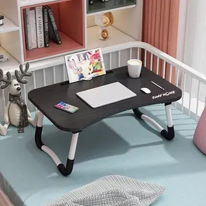 Meja Lipat Belajar Kerja Foldable 80x39.5cm with Cup Slot - DCV40