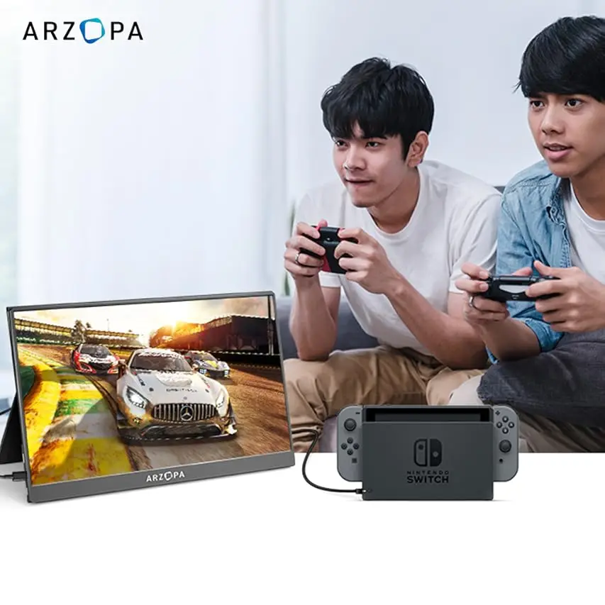 ARZOPA Z1FC Màn hình chơi game Cầm Tay , 16.1 inch, 144Hz, Tương thích với HDMI Hoa Kỳ-C, Thích hợp cho iPad, PC, Mac, Điện thoại, Xbox, PS4 | BigBuy360 - bigbuy360.vn