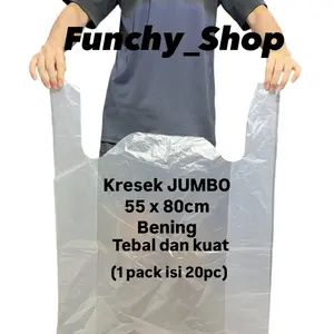 Kantong kresek Jumbo bening ori - Kresek bening - Plastik Sampah Laundry