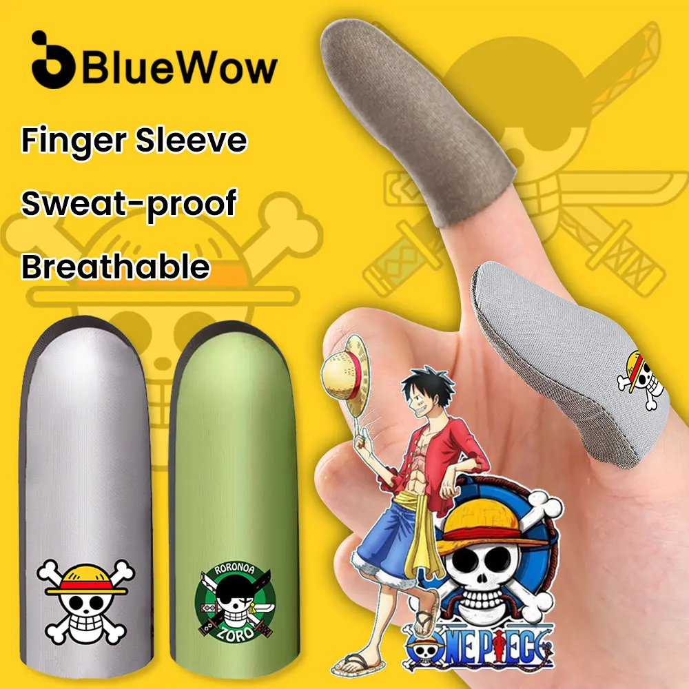 【BARU】BlueWow Sarung Jari Gaming Kain Perak 3D Nilon Tahan Aus Kandungan Perak Sensitivitas Tinggi Ultra Tipis, Sarung Jari Gaming Sensitif 0,3mm Sarung Jari Anti Selip Sarung Jari Gaming