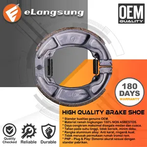 eLangsung Kampas Rem Belakang Vario 150 125 110 PCX CBU Genio Beat Scoopy Spacy Verza Megapro Tiger Lama - GARANSI 180 HARI