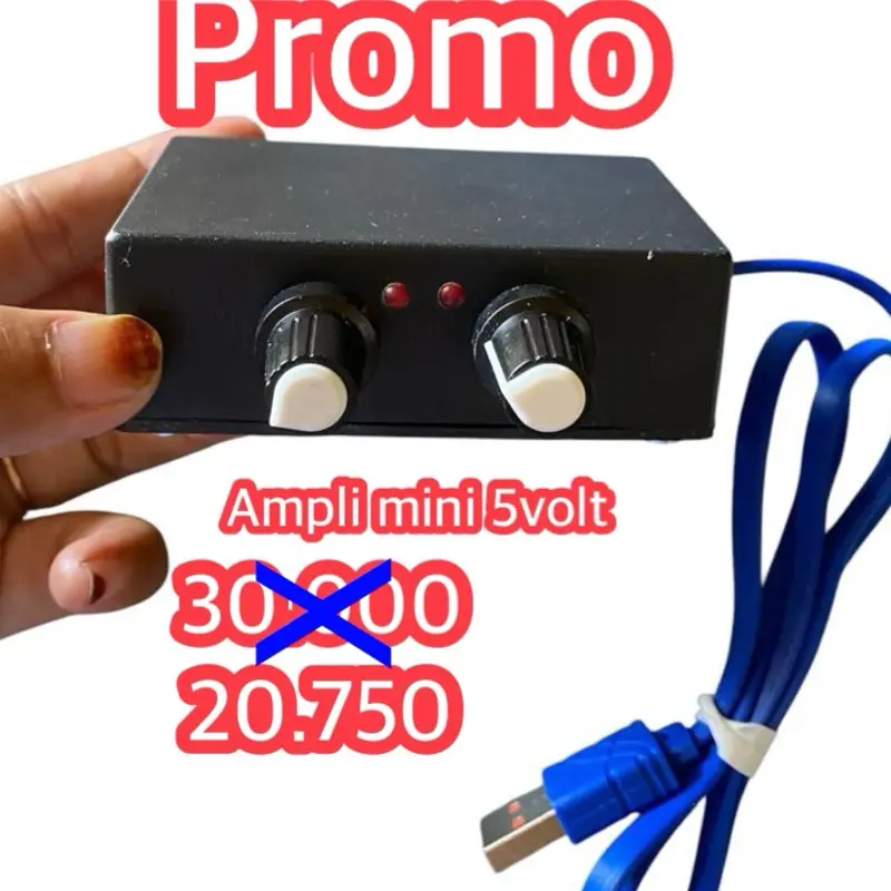 Ampli mini 5 volt siap pakai Speaker