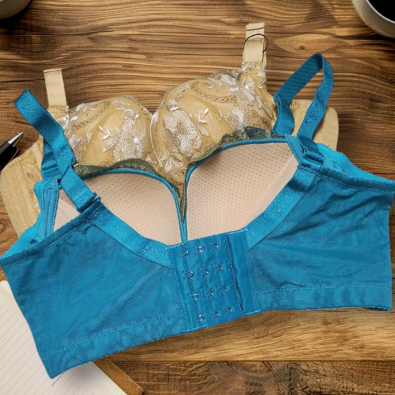 [ isi 3 pcs ] OBRAL BRA WANITA MURAH Bra Penutup Lemak Tanpa Kawat Cup B Size 32-38 Kait 4 Busa Tipis art 8167 Bh Dewasa Kancing Cantik Tanpa kawat peanut Motif 4