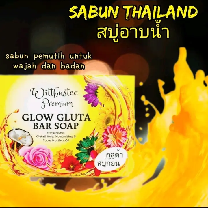 Sabun Pemutih Badan dan Wajah Thailand BPOM dengan Glutathione Tinggi - Tubuh, Soap