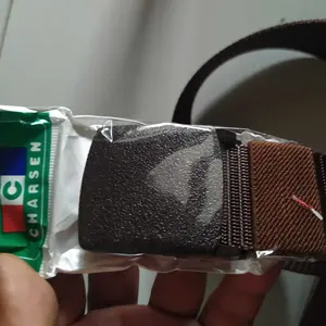 Gesper  Ikat pinggang Pria dan Wanita Anti Detector Metal Kepala Plastik  Belt Biru spyderbilt kepala gesper sabuk sabuk non besi Sabuk Kanvas