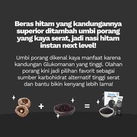 Gambar Beras Hitam Porang Instan Tinggal Seduh 15 Menit Terbuat dari Beras Hitam dan Umbi Porang - Box 280 gram dari Beeru Official Store Kota Tangerang Selatan 5 Tokopedia