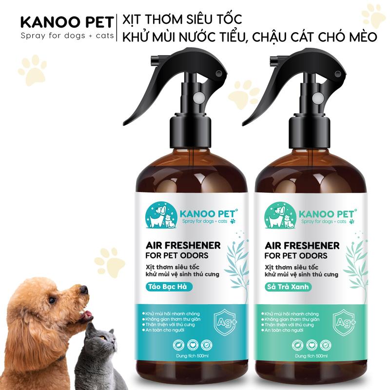 Combo Xịt Khử Mùi Nước Tiểu Chó Mèo - Giúp Làm Thơm, Khử Sạch Mùi Hôi Khai Chậu Cát, Chuồng Trại