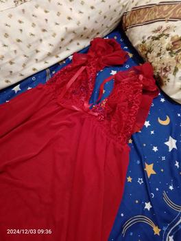 Product Review of [Red Pink] Lingerie Dress Fit Hitam Big Jumbo Size Baju Tidur Daster Jumbo Wanita Premium X3P from R**I 0