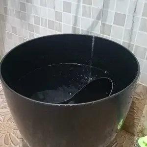 BAK MANDI AESTHETIC MODEL TERAZZO HITAM DAN PUTIH LOVENIA JUMBO DENGAN RODA DI BAWAH NYA UKURAN BERVARIASI XL 40LTR / XXL 50LTR / XXXL 60LTR