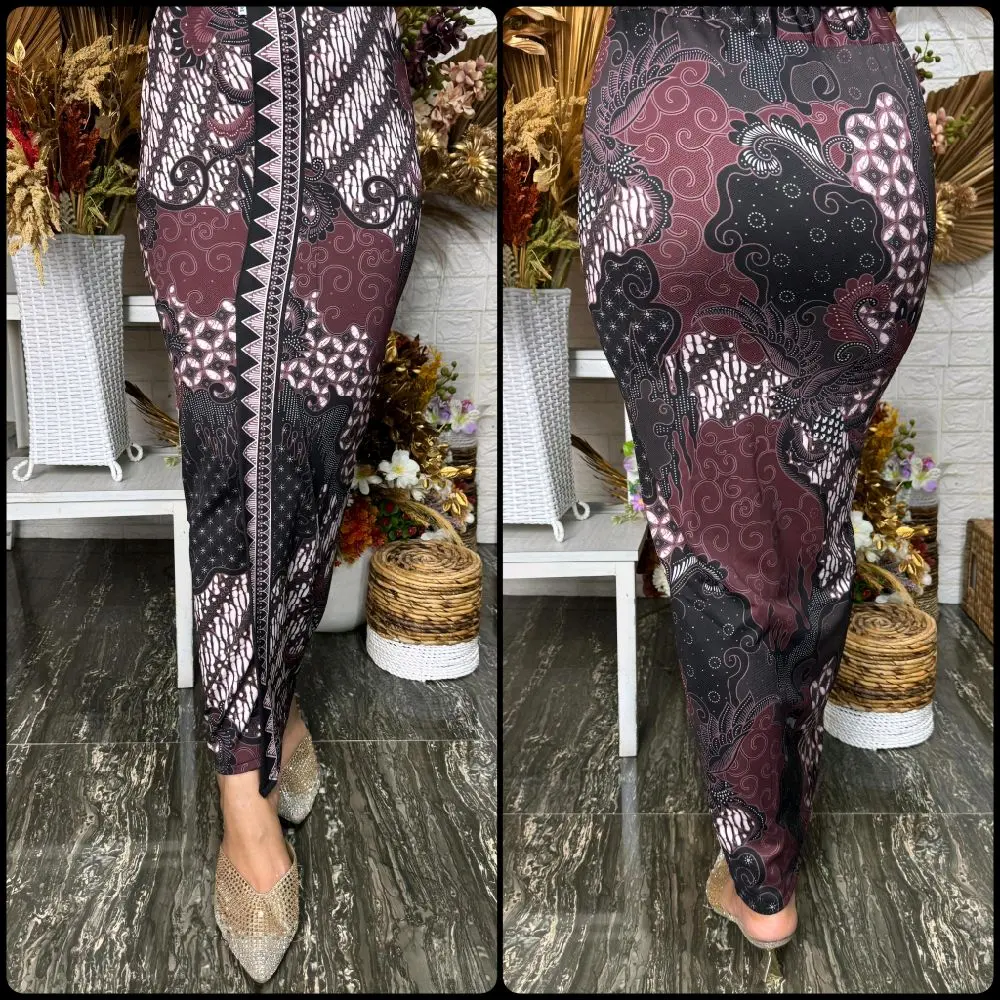 Kamen jadi moscrepe motif batik Melar Nyaman