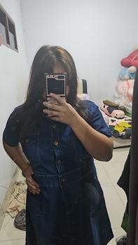 Product Review of Dress Jeans Wanita Full Kancing Aktif Bisa Busui V-17 from ** 1