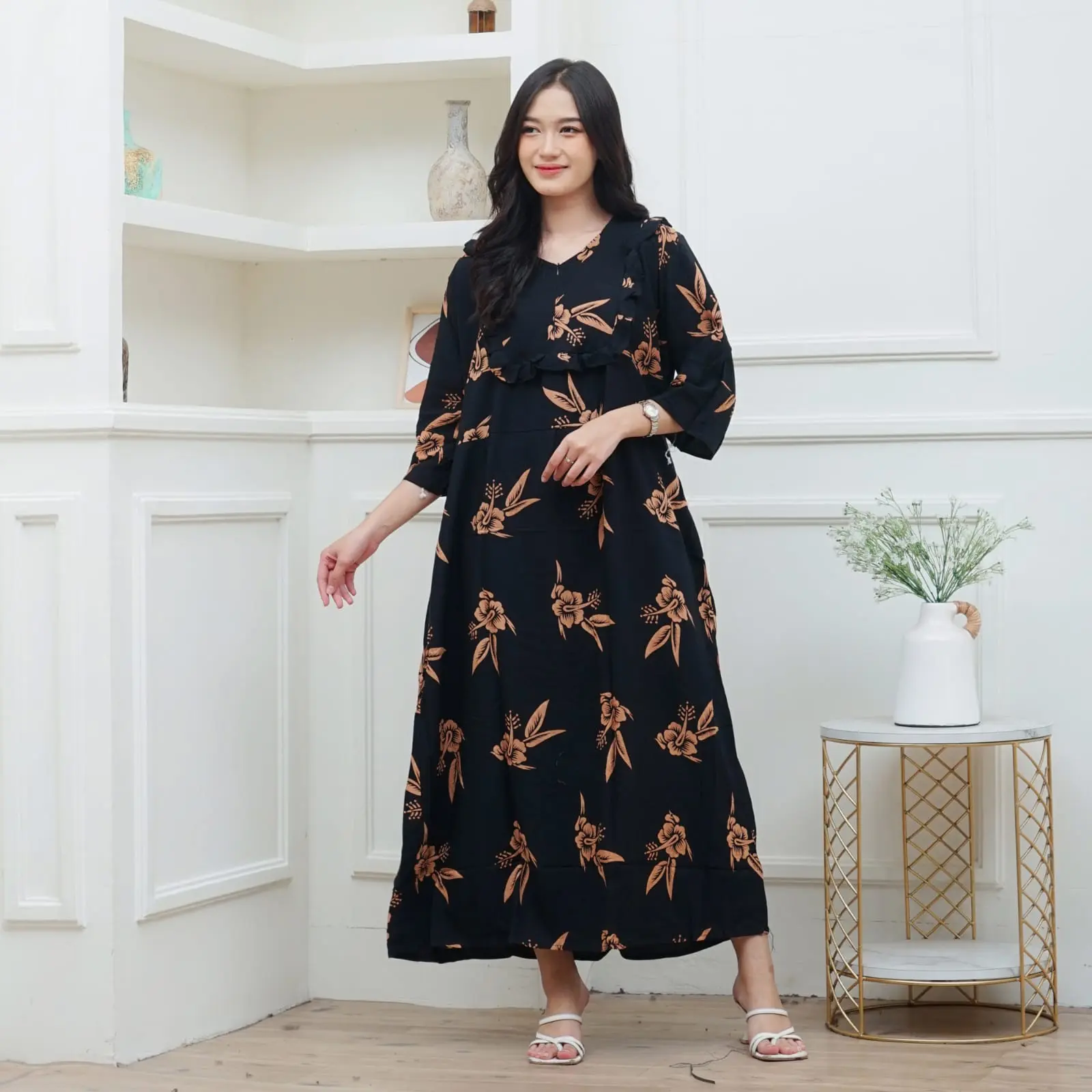 (BISA COD) PROMO Premium Cap Daster Busui Batik Motif Pekalongan Terbaru