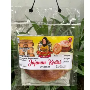 Wingko Jowo Knezz Original Dengan Mentega - Kue Basah Kediri Gula Lezat Food - Kemasan Plastik Vacum Tahan Lama Camilan Ringan