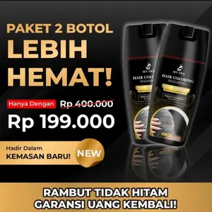 Bundle Duo Myiwe Hair Coloring Shampo Uban - Black ( Paket Hemat )