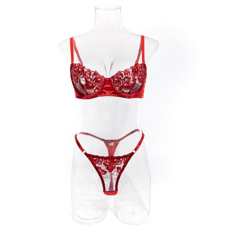 Product Introduction of Bộ Áo Ngực Thời Trang Nữ, Thêu Hoa Kiểu Pháp Gợi Cảm, Siêu Mỏng, Đẩy Lên, Quần Lót, Quần Lót, Thích Hợp Cho Bé Gái, Kiểu Gợi Cảm, Hoàn Hảo Cho Đồ Ngủ Và Trang Phục Hàng Ngày 20