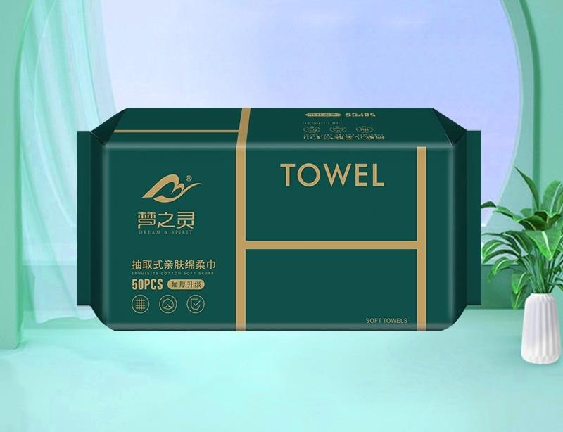 Product Introduction of DT003  Disposable Cleansing Face Towel, 100% Cotton Viscose, 50 sheets/packet, 200mm x 200mm 4
