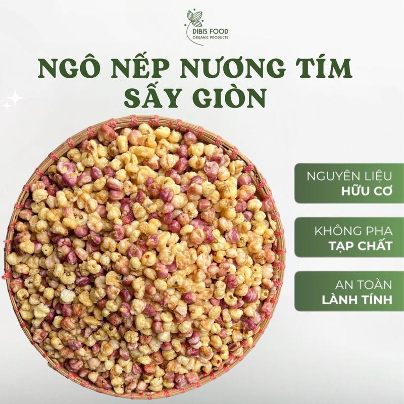 Ngô nếp tím sấy giòn đậm vị thơm ngon ít cay ăn vặt DIBIS FOOD Snack Bim Bim