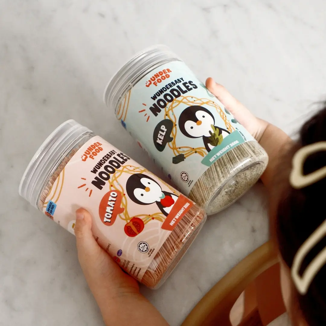 WUNDERBABY Noodles - Unsalted Baby Noodles - NEW! - Suitable For Weaning - Halal Certified - 300G