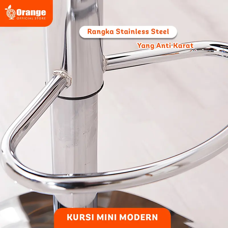 GHL - Kursi Bar Tanpa Lengan Ketinggian Bisa Diatur Dengan 3 Varian Warna 6