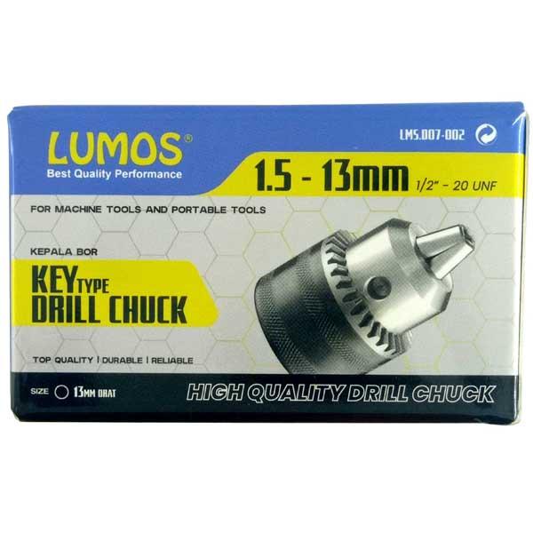 Kepala Mesin Bor LUMOS 10 MM & 13 MM Drat Key Set Drill Chuck - 10 MM 3/8" 3