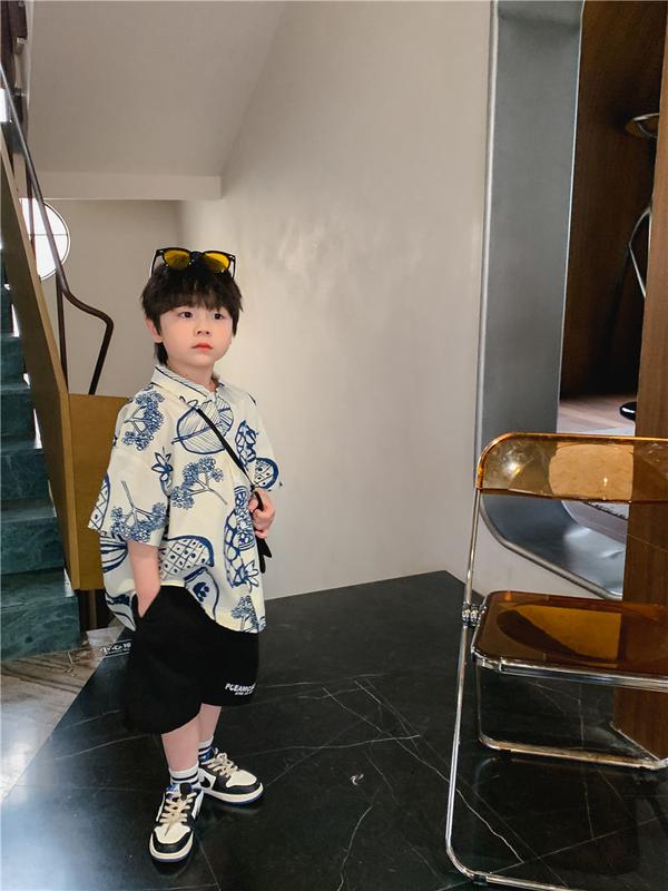 Product Introduction of Áo Sơ Mi ngắn Tay Cho Trẻ Em, Bé Trai, Mỏng Mùa Hè, Phong Cách Phương Tây, Thời Trang Hàn Quốc, Hàng Mới Về Năm 2024, Áo Sơ Mi Bé Trai 17
