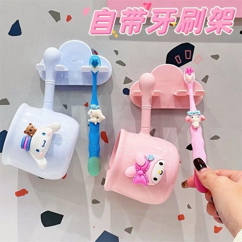  Bộ Cốc Bàn Chải Đánh Răng Hình Kuromi Dễ Thương Cho Bé Yêu!Kuroomi,melody,phi hành gia,Hello Kittyy,siêu nhân 