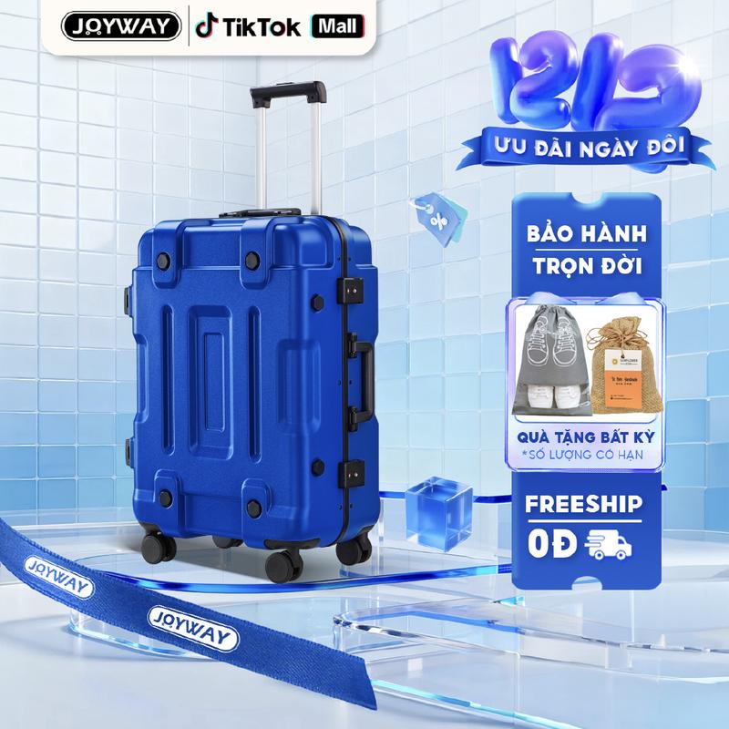   SẢN PHẨM GIÁ TỐT   VALI KHUNG KHÔM THỜI TRANG - Size 20 24 28 - Khóa TSA - PC nguyên khối - Bảo hành phụ kiện trọn đời - Tặng bọc vali  6086  