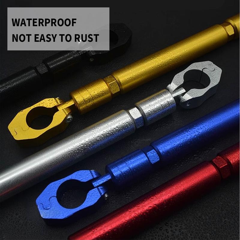 Product Introduction of Thickened and thickened motorcycle balance bar universal reinforcement 22-25mm modified aluminum alloy adjustable mobile navigation crossbar reinforced balance handle crossbar motorcycle crossbar balance beam 3