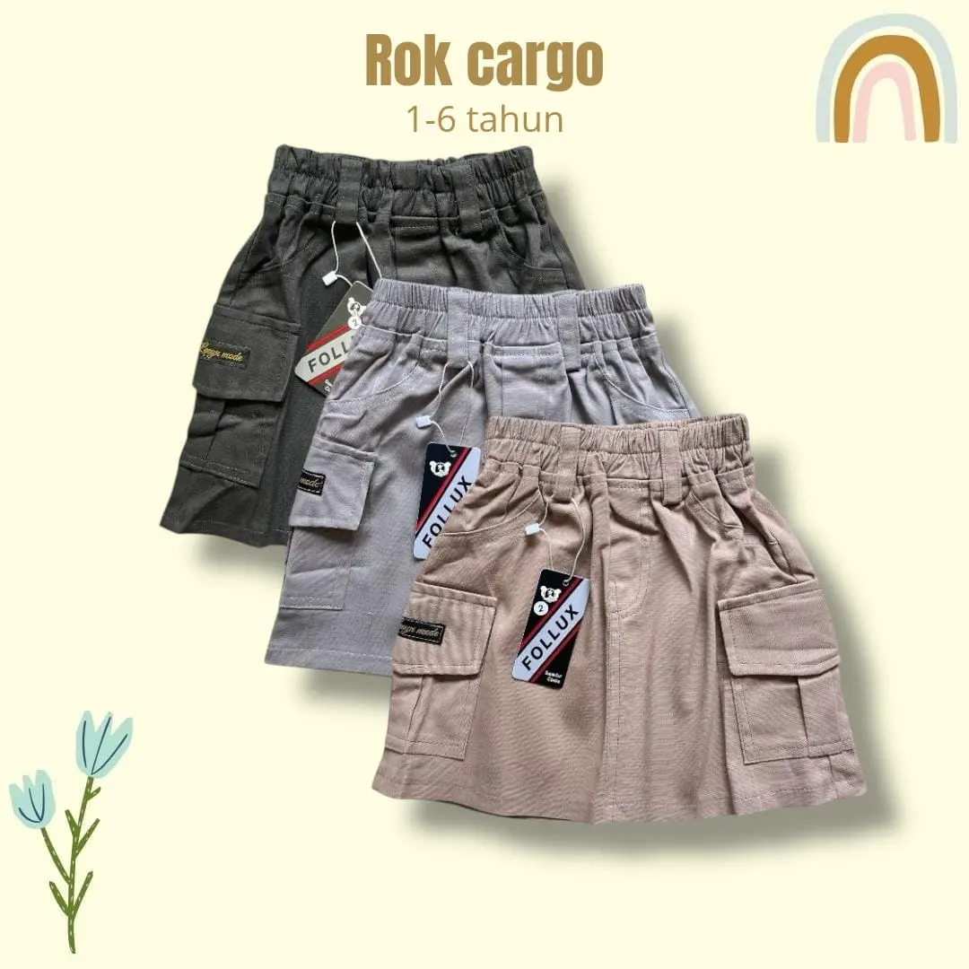 KATOKKU - Rok Cargo Anak Perempuan Usia 1-6 tahun Korean Style