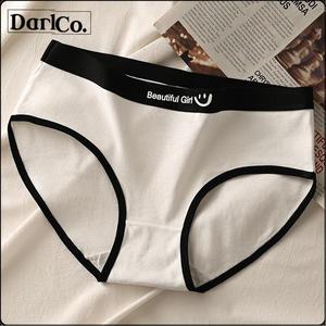 Seluar Dalam Kapas, DARL.CO, Pinggang Tengah, Bernafas dan Selesa, Sesuai untuk Hari Sekolah Perempuan, Seluar Panties