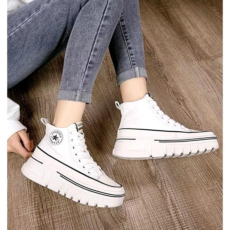 Product Introduction of Sepatu Sneakers Fashion Wanita Kanvas Boot Str 01 Casual  Shoes Sport 7