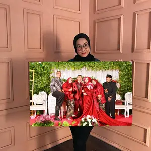 Cetak Foto Pernikahan+Bingkai Kayu Ukuran Jumbo Termurah