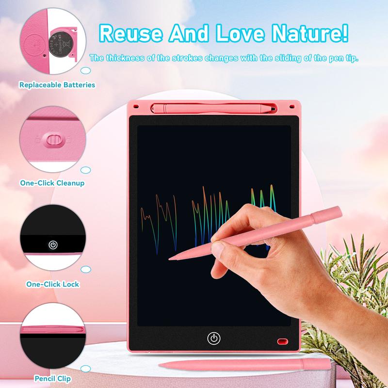 Product Introduction of Children&#39;s LCD drawing board handwriting board 8.5-inch art student drawing board one-click elimination student home writing board 1
