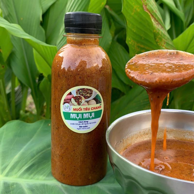  MỤI MỤI Sốt Muối Tiêu Chanh - Chấm Thịt Cá Hải Sản Chiên Xào Luột - Gia Vị Hoàn Chỉnh Chua Cay Mặn Ngọt - Nước Chấm Muối Tiêu Sốt Tiêu Dùng Cho Mọi Loại Món Ăn 