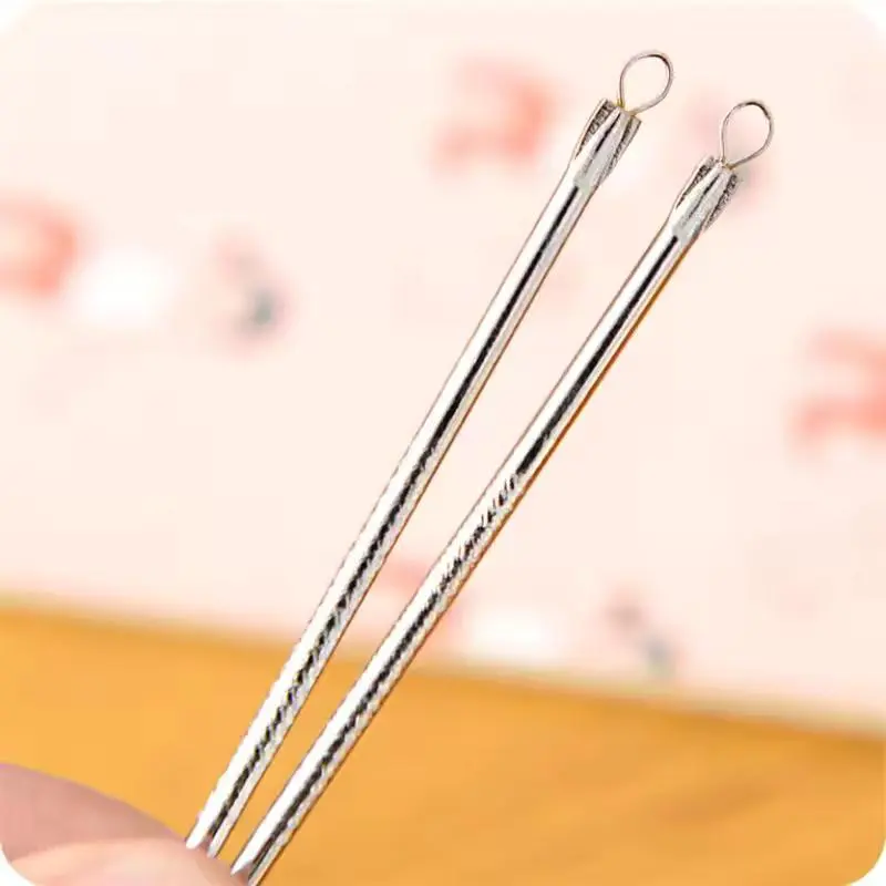 Cây Nặn Mụn Inox 8cm Chống Gỉ - Dụng cụ lấy nhân mụn 5