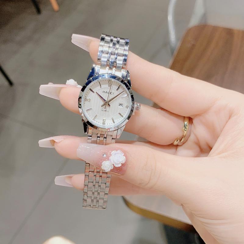  Đồng Hồ Nữ HALEI Dây Demi Vàng Bạc Sang Trọng – Quartz Chính Hãng Có Lịch Ngày  Tặng Kèm Dụng Cụ Tháo Mắc Pin Dự Phòng Hộp 