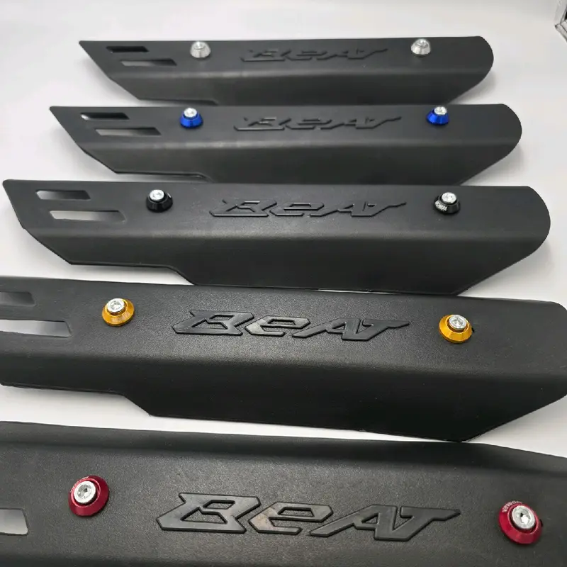 Tameng Knalpot Semua Motor Beat Plus Baut Universal Semua Motor Beat - Cover Knalpot Semua Honda Beat- Tameng Beat Karbu,Beat Fi, Beat Esp,Beat Deluxe, Beat New DLL 1