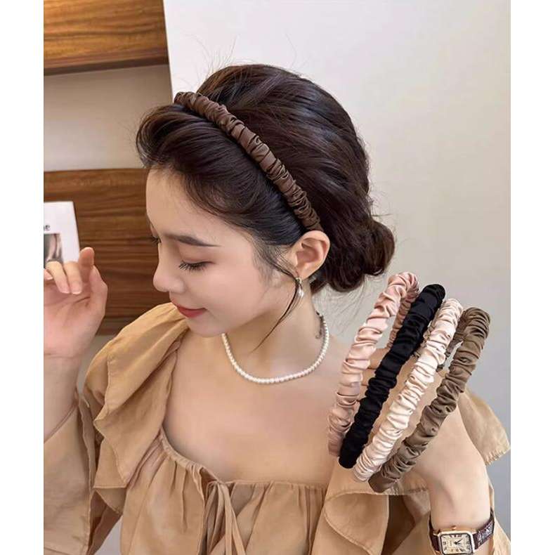 Bando Kain Aesthetic Warna Kalem dengan Pilihan Warna Elegan untuk Tampilan Harian Anda Headbands