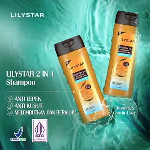 LILYSTAR Essential Oil Nourishing and Smoothing Shampoo Berminyak Bunga shampoo Kotoran Membersihkan Perawatan Sampo Haircare Kering Ketombe