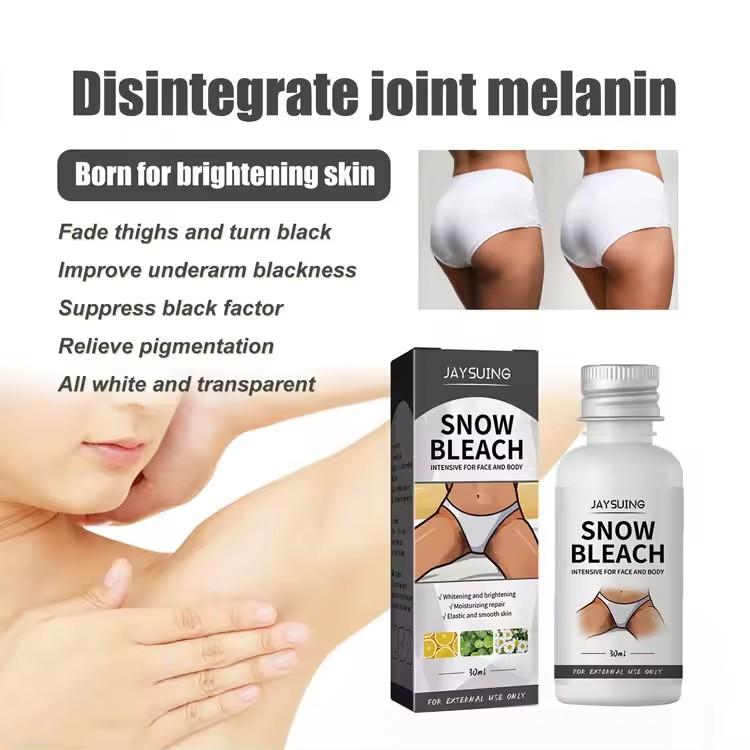 Kem Dưỡng Thể Tẩy Trắng Tuyết, 30ml, Cho Khu Vực Nhạy Cảm, Thích Hợp Cho Nách, Đầu Gối Và Khuỷu Tay, Kem Dưỡng Trắng, Cho Da Tối Màu Làm Đẹp Da Dưỡng Da Body 0