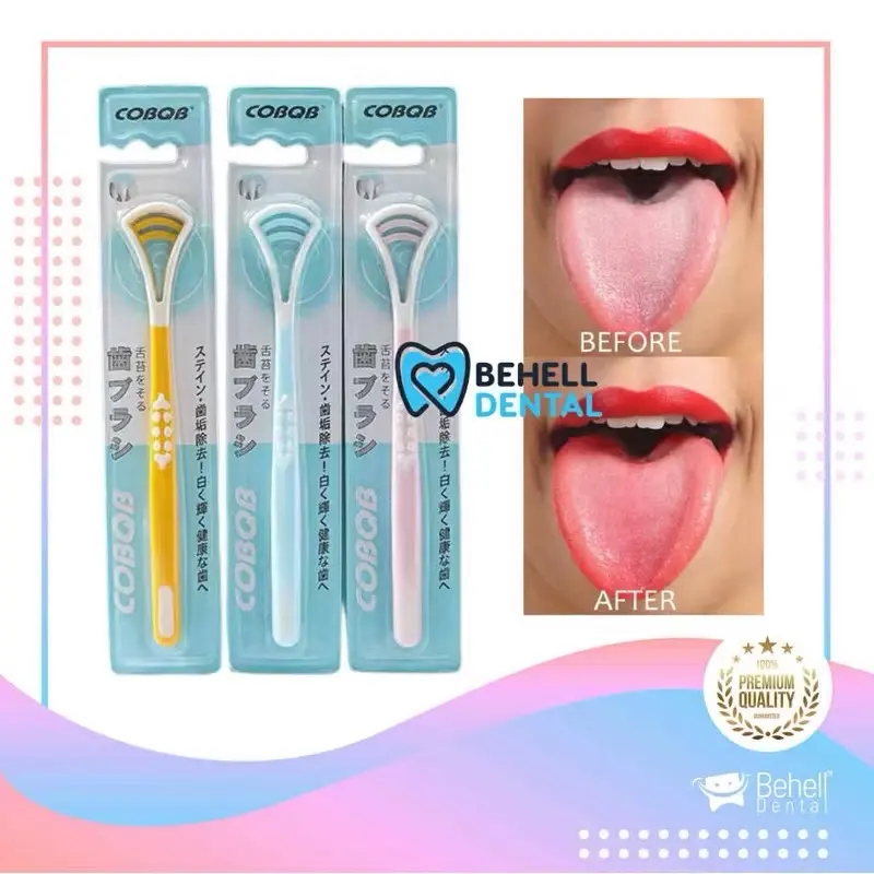 BEHELLDENTAL - TONGUE CLEANER ORIGINAL PREMIUM - Pembersih Cleaning Clean Cleaner Asli Dr Smith - Sikat Brush Lidah - Scraper Ss Bagus Untuk Pengguna Behel Formula Plak Gigi Mulut - Penghilang kotoran Mirip qoral - Braces Kawat Ortho Perawatan Karang Gusi