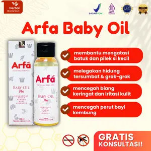 Arfa Baby Oil 100ml - Minyak Telon Bayi Bantu Redakan Batuk, Pilet & Tidur Lebih Nyenyak - Menghangatkan Kulit Sikecil dan Mengatasi Hidung Tersumbat serta Batuk Grok-Grok - Minyak Telon Halal Sudah Teruji BPOM Resmi