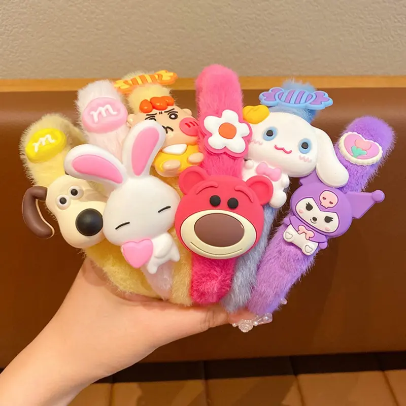 Bando Bulu Karakter Anak Perempuan Lucu dengan gaya Korea yang trendy dan kekinian D138