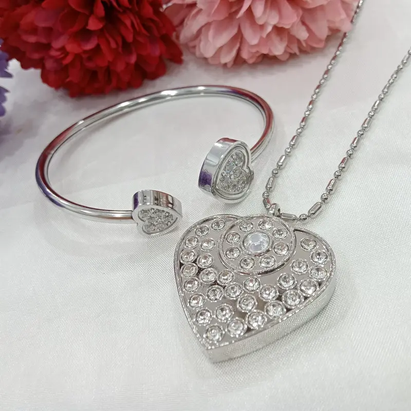 [PROMO TERBARU] 1 SET Kalung Kesehatan Quantum Pendant Permata Bio Energy - Gelang + Kalung+ Box + Sertifikat Card Original - COD [ Bayar di Tempat ] 3