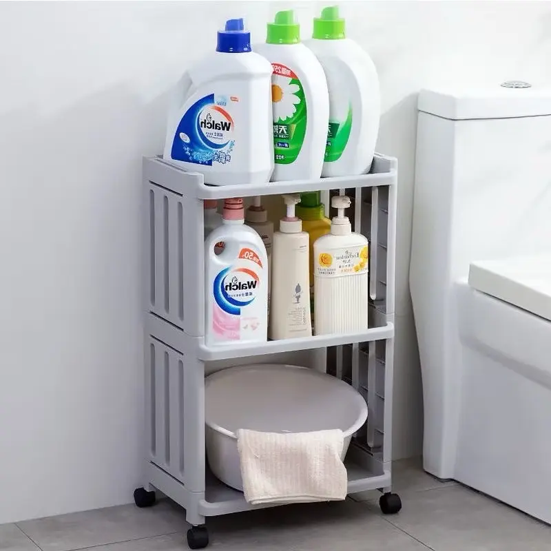 Kệ nhà tắm 2-3-4 tầng chịu lực tới 10 - 30kg, kệ nhà bếp, kệ đa năng có bánh xe dễ dàng di chuyển Aplus K1