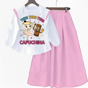 Setelan Rok anak perempuan balerina capucina tungtung sahur Baju Fashion Celana Cantik