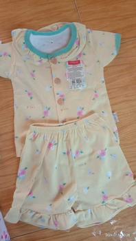 Product Review of Little Q - BIS Rampel Baju Bayi Pendek Kancing Depan Celana Pendek from s**i m**a 1